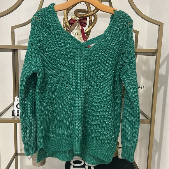 Green knitted sweater - Picture 6 of 7